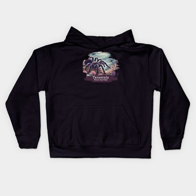 Tarantula - WILD NATURE - TARANTULA SPIDER -5 Kids Hoodie by ArtProjectShop